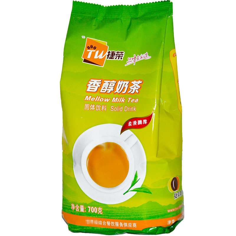 捷荣香醇奶茶700克三合一速溶原味奶茶粉700g固体饮料